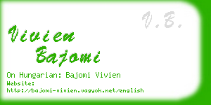 vivien bajomi business card